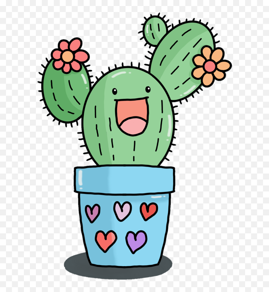 Cactus Sticker - Cactus Transparent Cartoon Jingfm Cactus Kawaii Png,Cactus Transparent