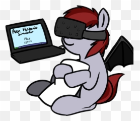 Neuro Bat Pony Body Pillow Computer Cuddling Female - Fallout Equestria Littlepip And Homage Png,Body Pillow Png