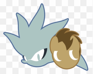 Download Hd Fuzon - S Crossover Doctor Whooves Duo Logo Silver The Hedgehog Head Logo Png,Hedgehog Logo