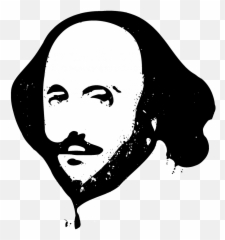 Clip Art Illustration Silhouette Logo - William Shakespeare Png