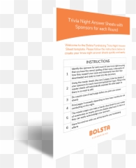 Host The Perfect Trivia Fundraising Event Bolsta - Vertical png