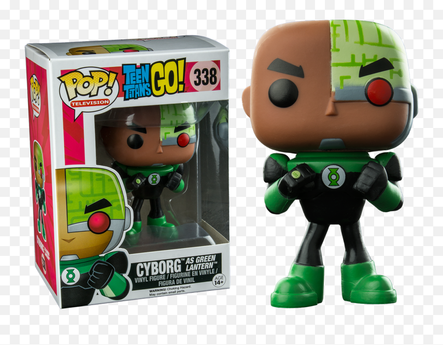 Teen Titans Go - Cyborg As Green Lantern Us Exclusive Pop Pop Teen Titan Go Png,Green Lantern Transparent