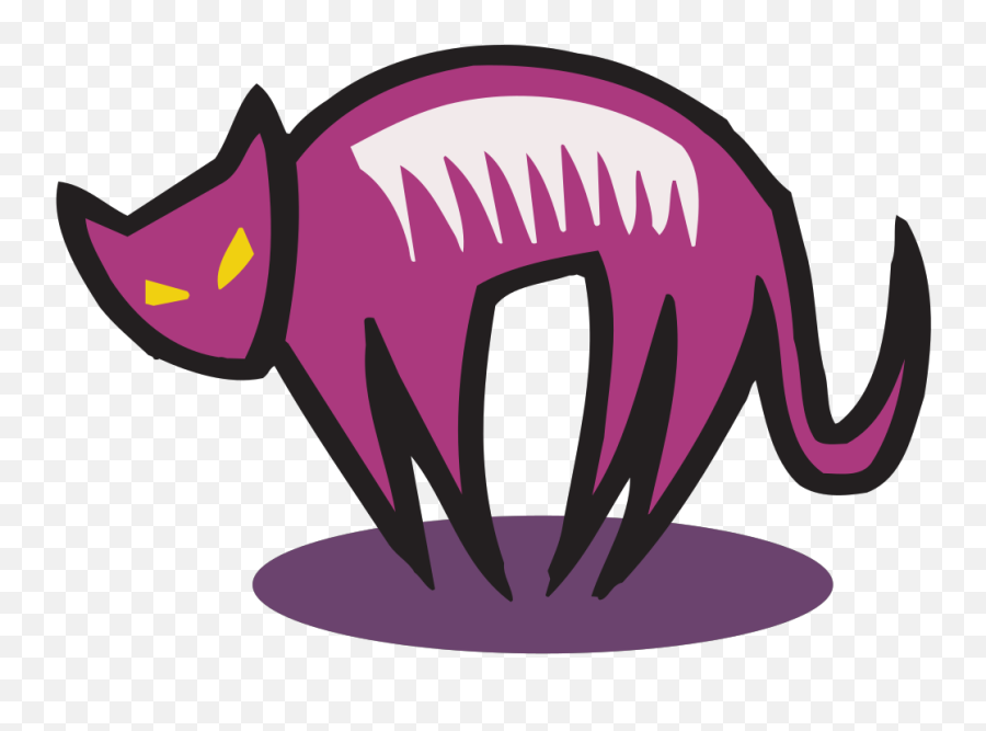 Scary Halloween Cat Png Svg Clip Art For Web - Download Clip Art,Halloween Cat Png