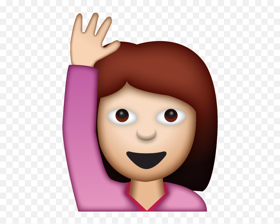 Online Matching Platform - Raise Your Hand If You Want To Speak Png,Man Emoji Png