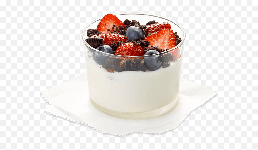 Download Greek Yogurt Parfait W Cookie Crumbs - Greek Chick Fil A Parfait Png,Crumbs Png