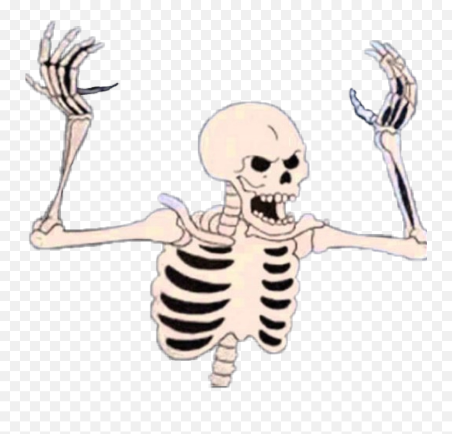 Spooky Skeleton Halloween Sticker - Spooky Scary Skeletons Png,Spooky Skeleton Transparent
