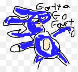 Sanic Has Gotta Go Fast Layer - Clip Art Png,Sanic Png