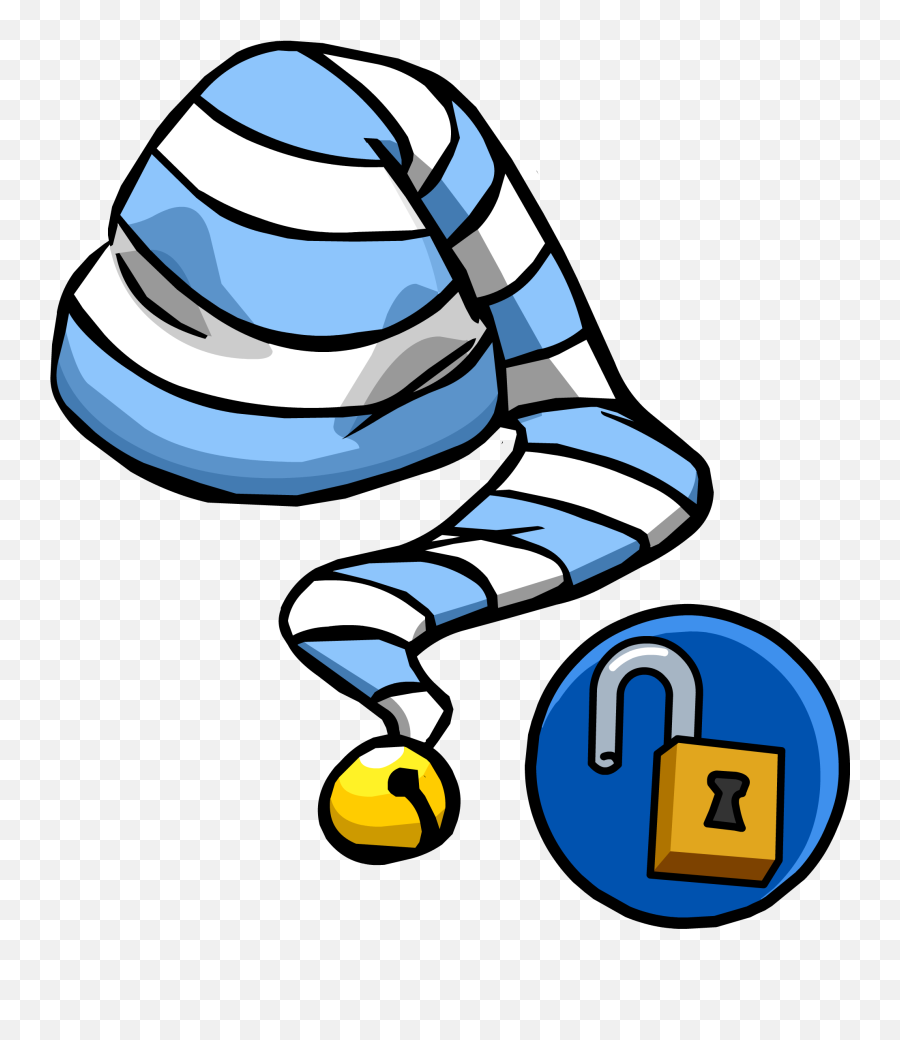 Stocking Cap Unlockable Icon - Club Penguin Clipart Full Transparent Sleeping Cap Png,Icon Leprechaun Helmet