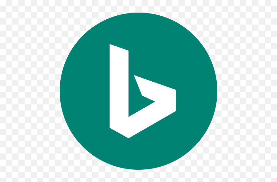 Bing Logo Free Icon Of Social Colored - Bing Logo Bing Icon Png,Bing