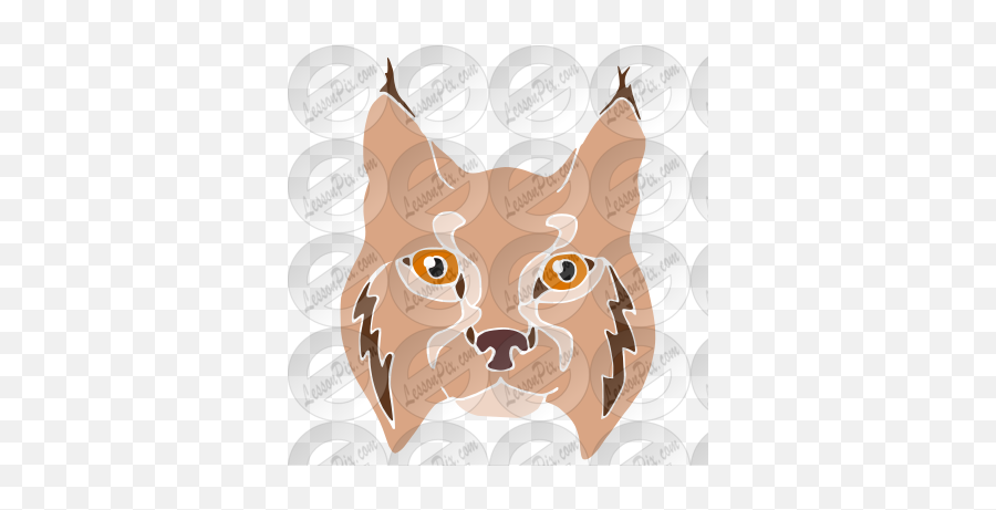 Lynx Stencil For Classroom Therapy Use - Great Lynx Clipart Png,Lynx Icon