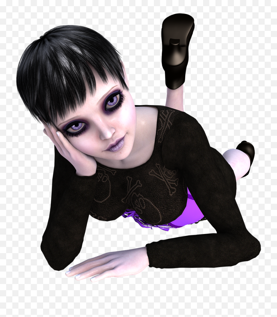 Emo Girl 3d Render - Free Image On Pixabay Emo Girl Png,Emo Png