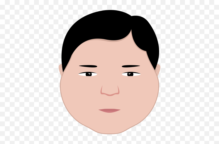 Face Icon Fat Guy Hair Man Round - Fat Circle Face Png,The Hair Icon