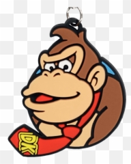 Collectables - Super Mario Donkey Kong Rubber Keychain Icon Transparent png