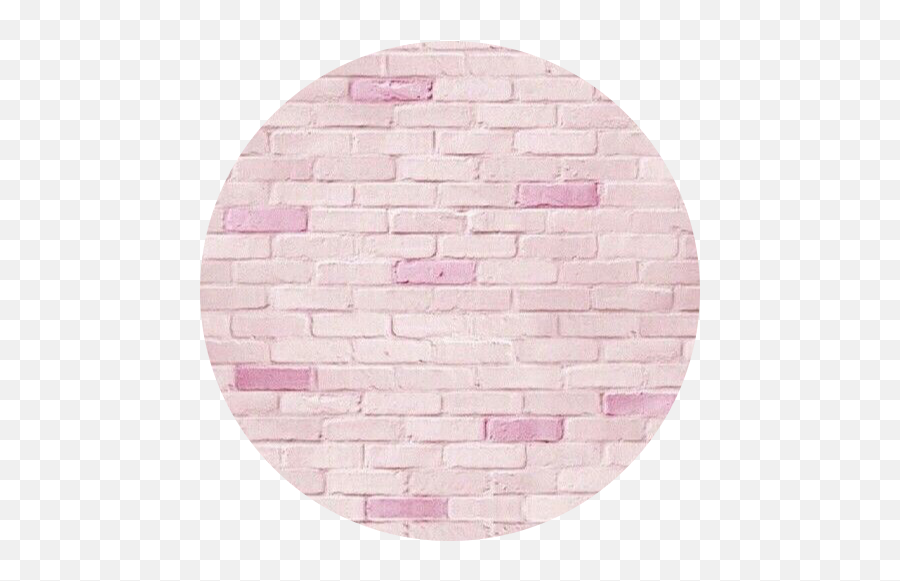 Pink Bricks Circle Brick Background Pattern Aesthet - Brickwork Png,Brick Transparent Background