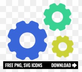 Free Gears Icon Symbol Png Svg Download - Crown Svg