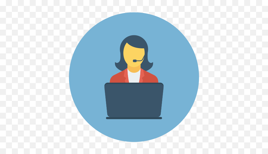 Customer Service - Free User Icons Office Worker Png,Laptop User Icon