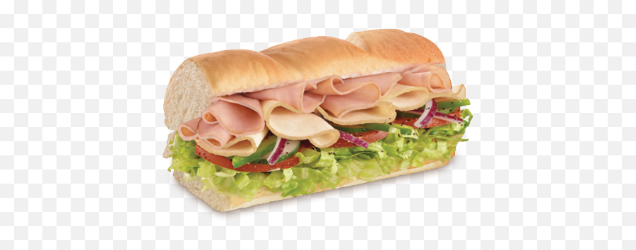 Download 6 Turkey Ham And Cheese With All The Veges - Cold Subway Turkey And Ham Sandwich Png,Cold Png