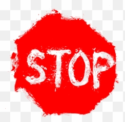 Grunge Stop Sign Transparent - Graphic Design png