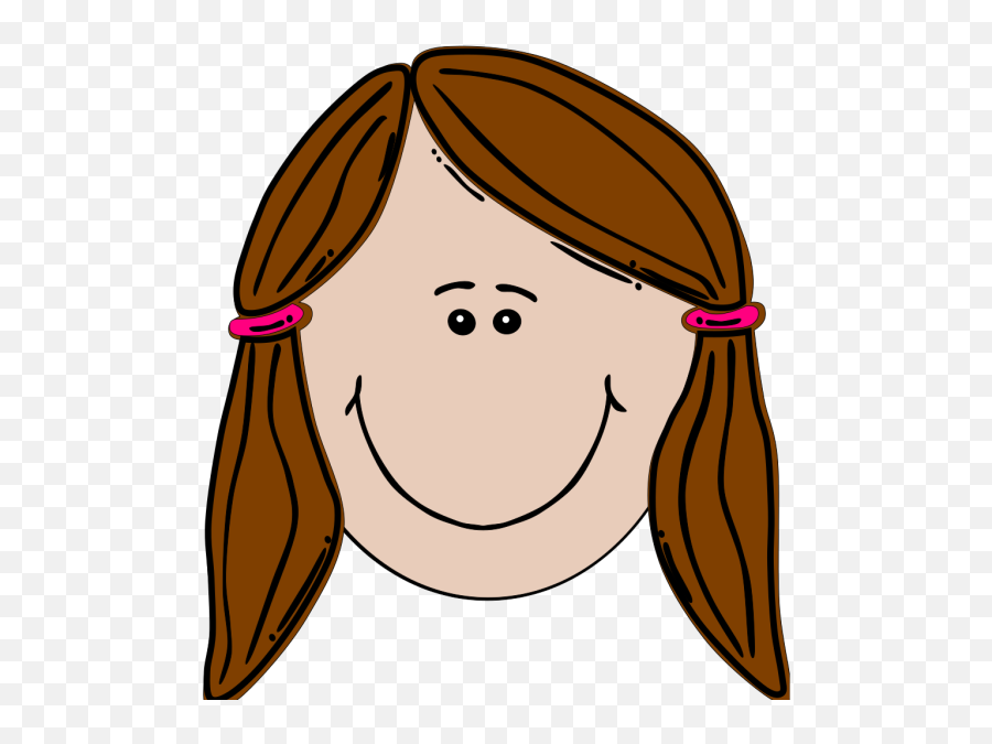 Download Hd Brunette Clipart Smiley Face Girl - Sad Girl Cartoon Girl Face Png,Angry Troll Face Png