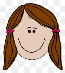 Download Hd Brunette Clipart Smiley Face Girl - Sad Girl Cartoon Girl Face Png,Angry Troll Face Png