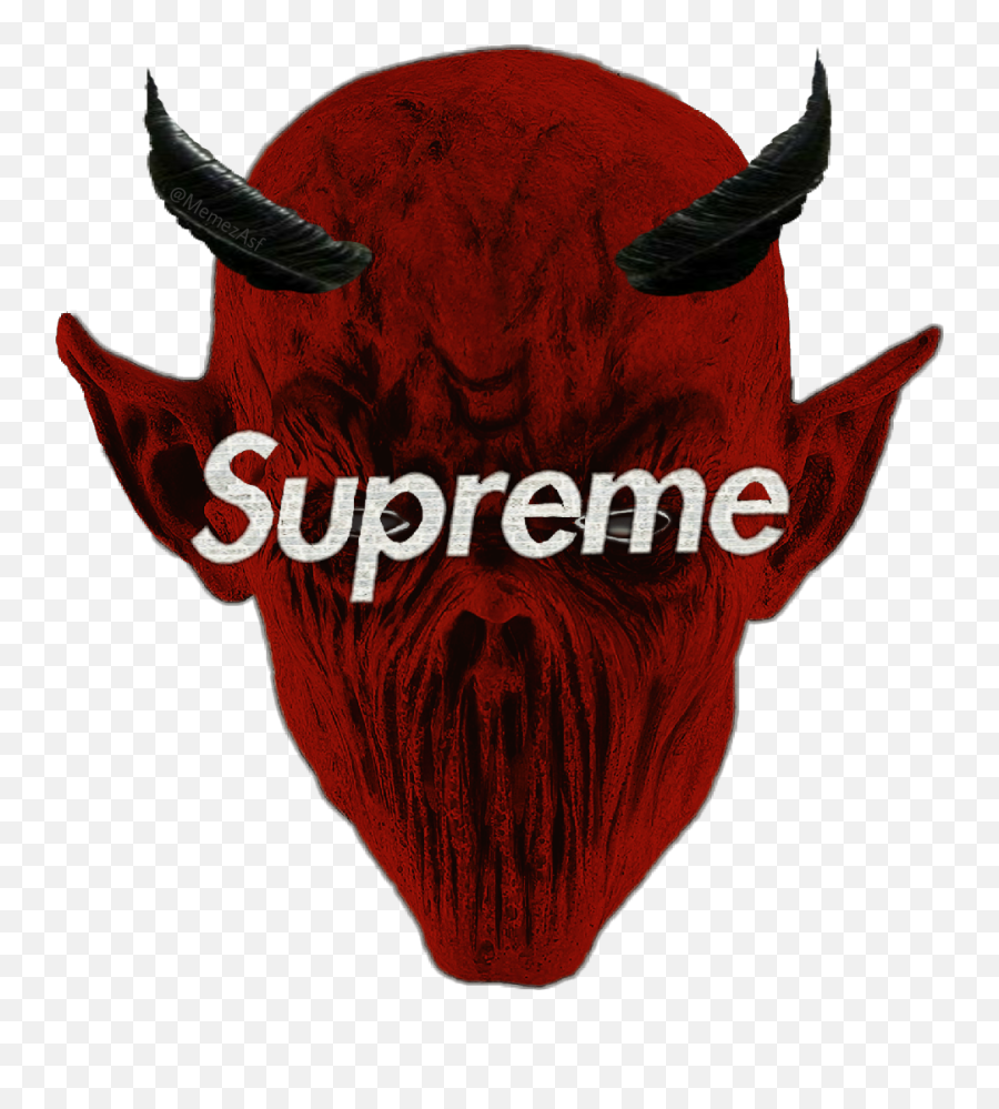 Horns Devil Logo Demon Mask Bape Head - Supreme Png,Devil Logo