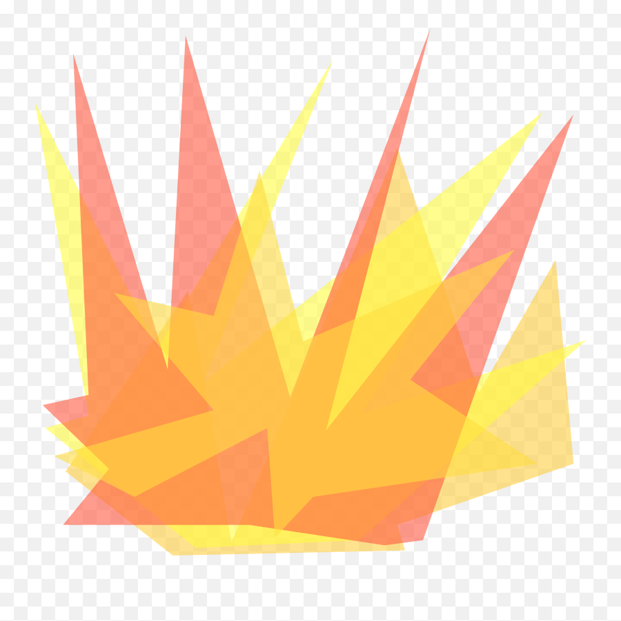 Cartoon Fire Png Free Download - Simple Explosion Transparent,Burning Png