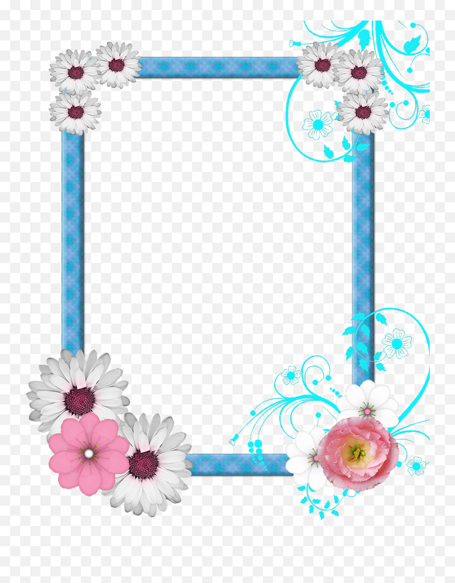 Download Free Png Pin By Ladyt - Transparent Background Flower Frame Clip Art,Cute Flower Png