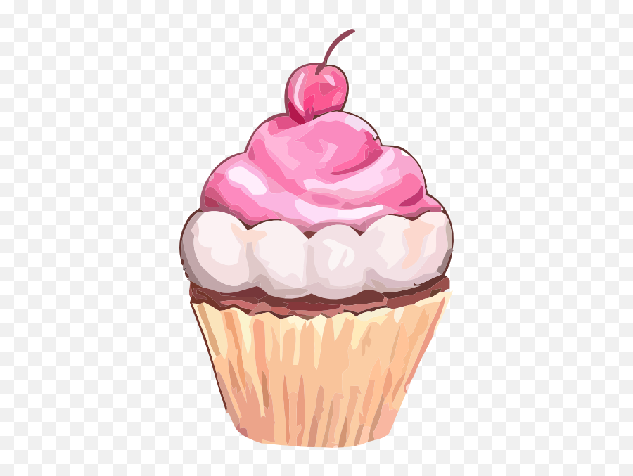 Cupcake Clip Art - Vector Clip Art Online Transparent Background Cupcake Clipart Png,Kek Png