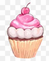 Cupcake Clip Art - Vector Clip Art Online Transparent Background Cupcake Clipart Png,Kek Png
