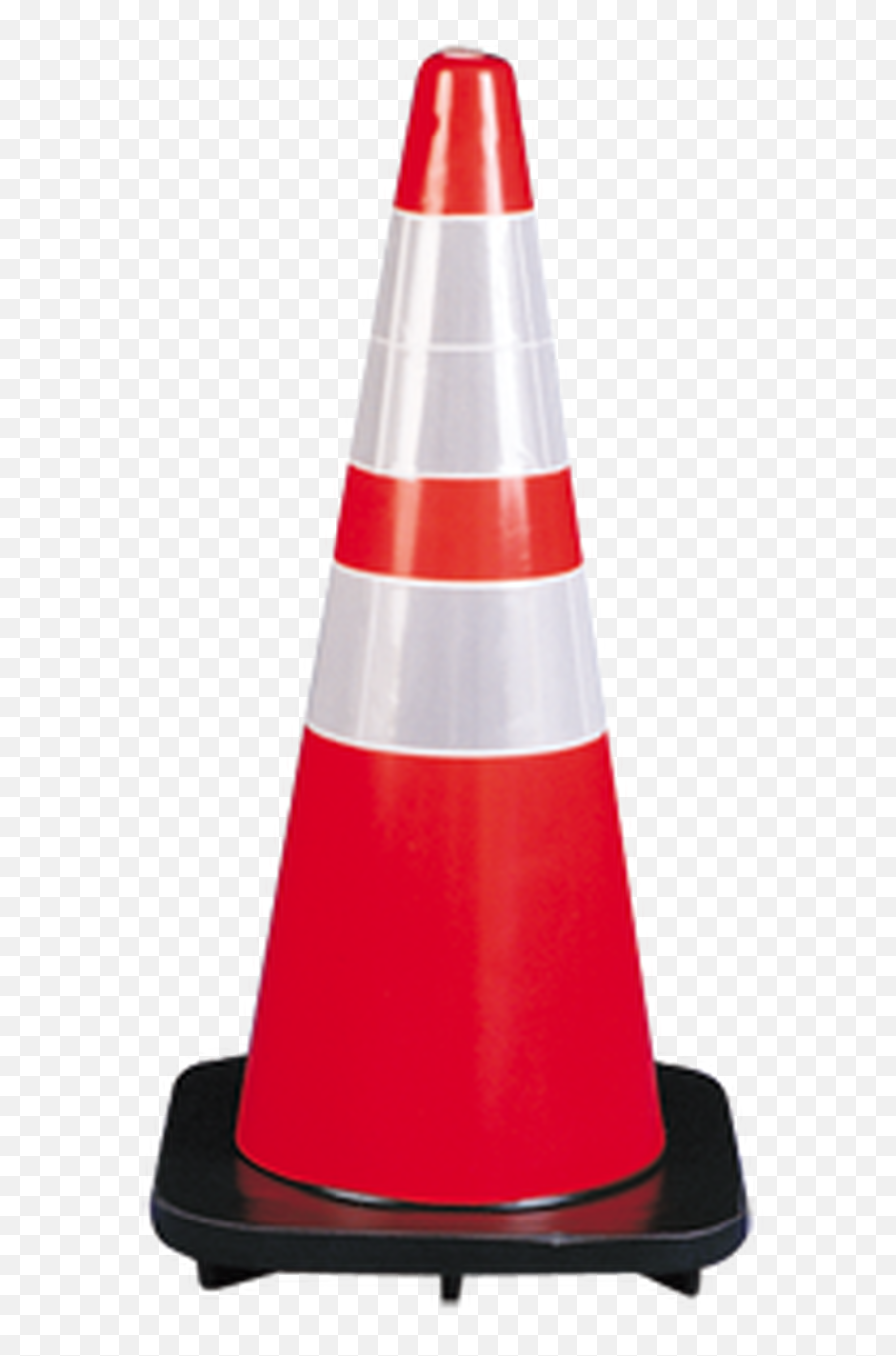 Traffic Cone 18 With Reflective Collars Png