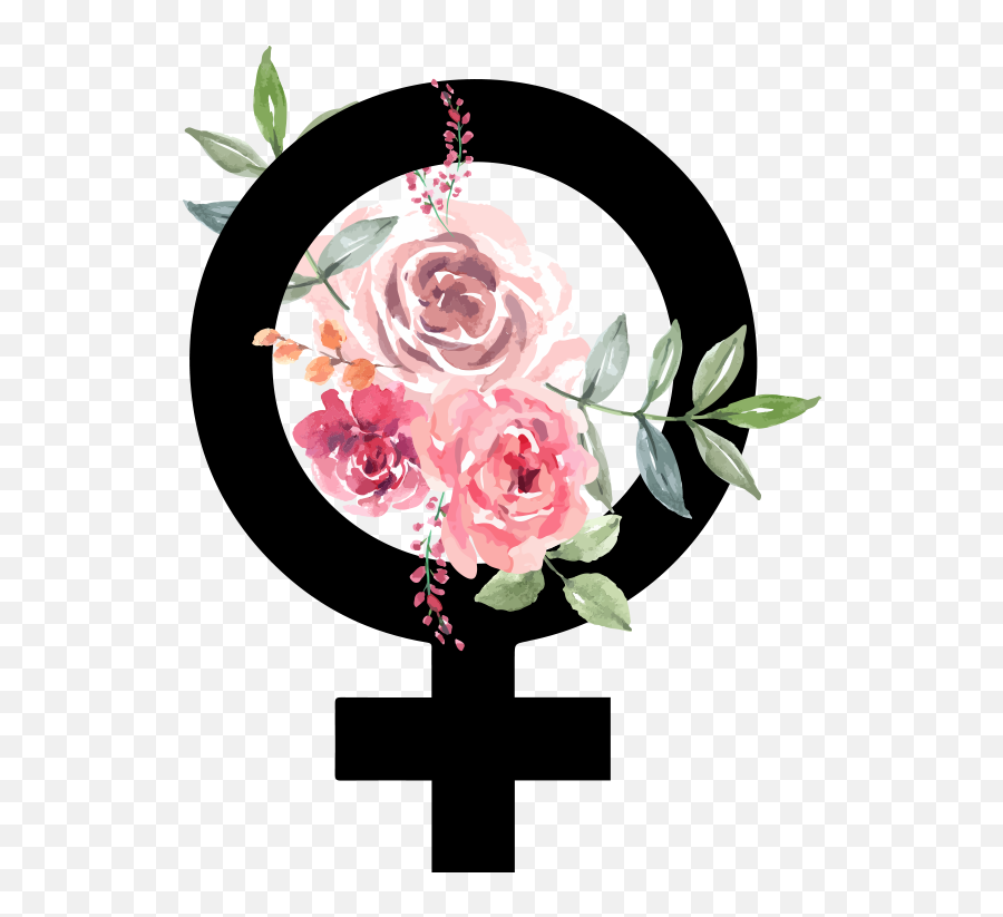 Female Symbol Emoji Sticker - Tenstickers Hybrid Tea Rose Png,Rose Emoji Png