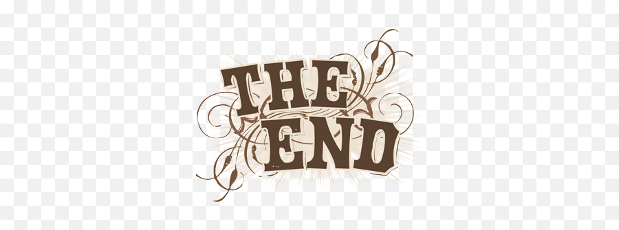 The End Transparent Png Sign - Calligraphy,End Png