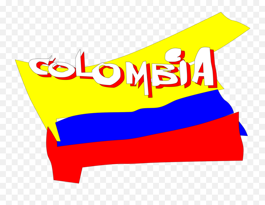 Angle Area Text Png Clipart - Colombia Clipart Png,Colombian Flag Png
