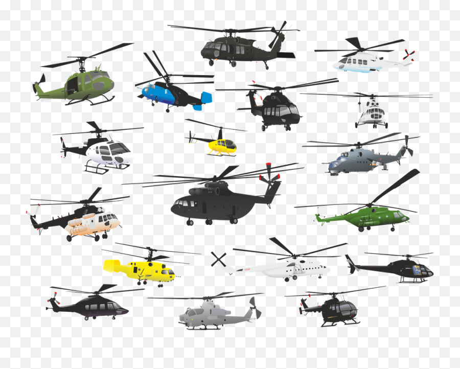 Helicopters Art Print - Multiple Helicopters Png,Helicopter Transparent