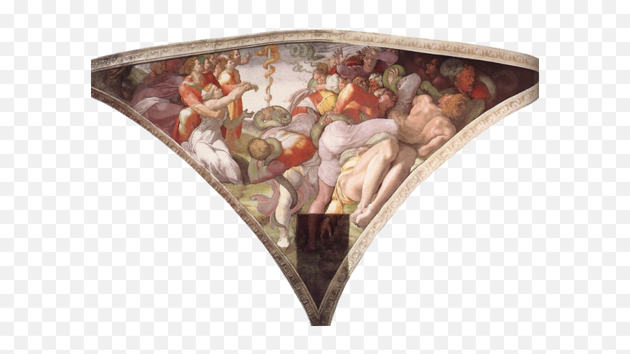 Buonarroti Michelangelo - Brazen Serpent Sistine Chapel Png,Michelangelo Png