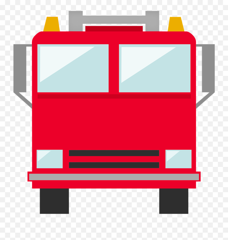 Firetruck Icon Fire - Fire Truck Black White Clipart Png,Firetruck Png