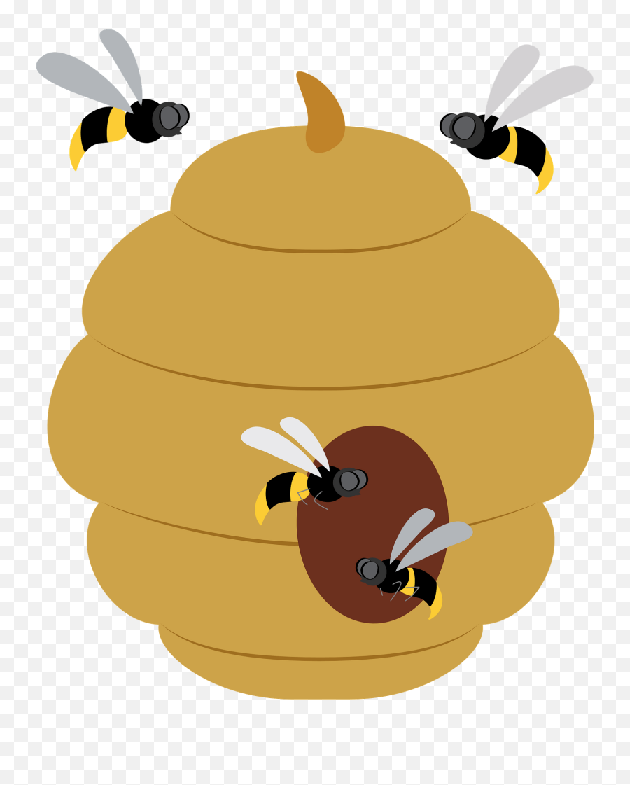 Beehive Clipart - Honey Bees Png,Bee Hive Png