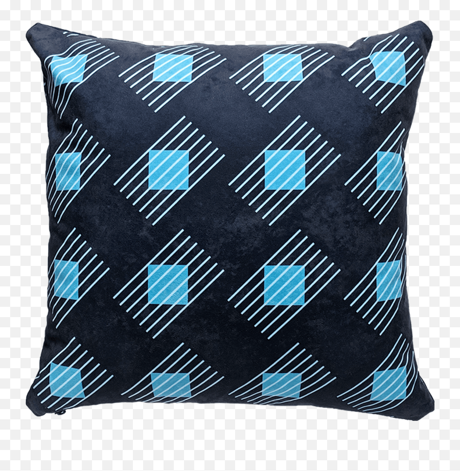 Blue Handcrafted Throw Pillow Boldbeat Textiles - Cushion Png,Pillow Transparent Background