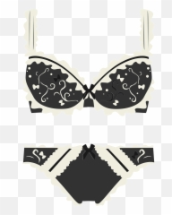 Underwear - Black And White Clipart Free Download Png,Lingerie Png