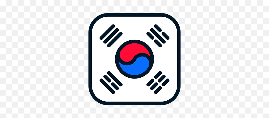 South Korea Icon - Free Image On Pixabay Korean Flag Icon Png,South Korea Flag Png
