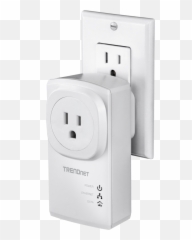Powerline 500 Av Adapter Kit With Built - In Outlet Trendnet Wall Plate Png,Outlet Png