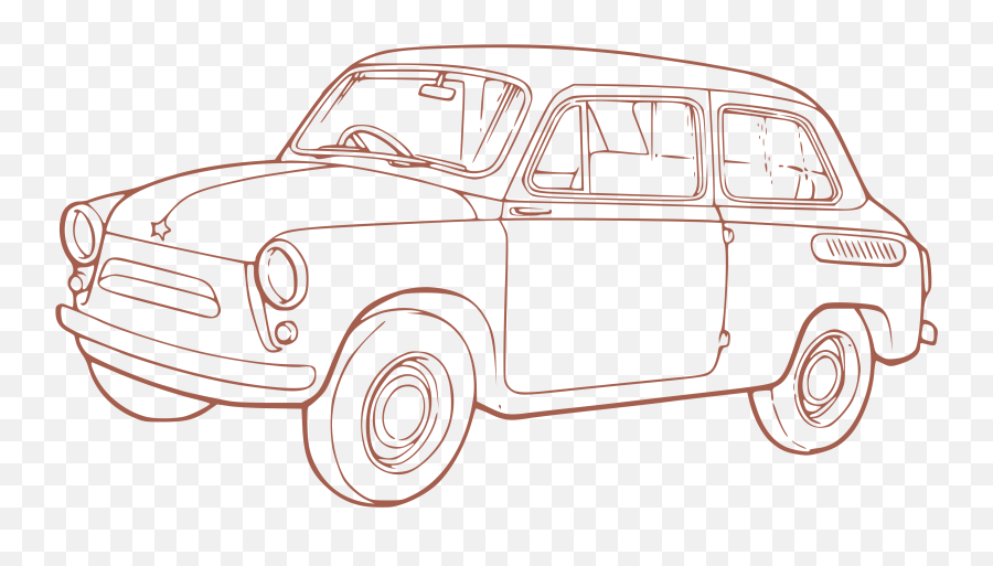 Free Car Outline Png Download Clip Art - Outline Drawing Of Cars,Car Outline Png
