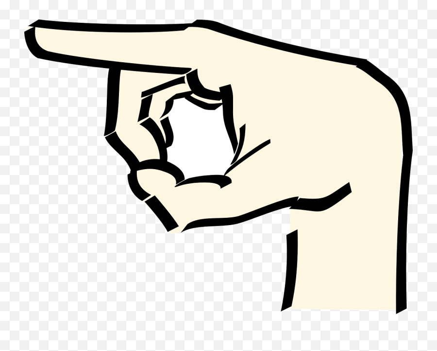 Pointer Point Icon Left Hand Cartoon Direction - Pointing Hand Cartoon Png,Direction Png