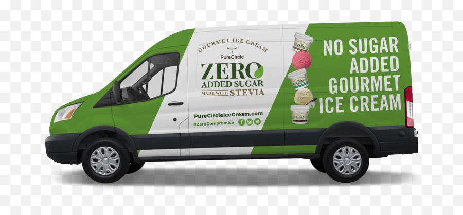 Purecircle Gourmet Sugar Free Ice Cream - General Contractor Van Png,Ice Cream Truck Png