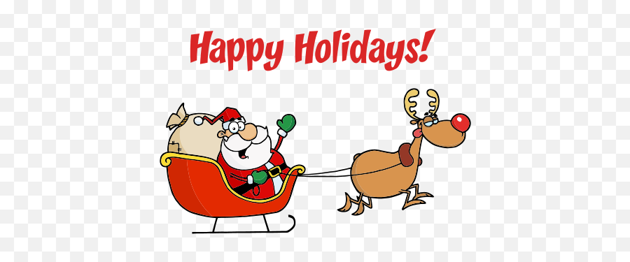 Merry Christmas Seasons Greetings Happy Holidaysu2026 - Cartoon Drawing Of Santas Sleigh Png,Transparent Happy Holidays