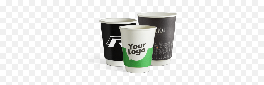 Raise Brand Awareness With Customised Paper Cups Limepack - Cup Png,Double Cup Png