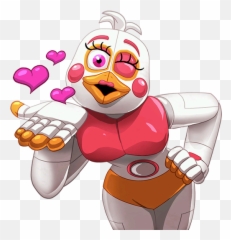 Funtime Chica Freddy Fazbearu0027s Pizzeria Simulatorucn - Funtime Chica Ucn Png,Freddy Fazbear's Pizza Logo