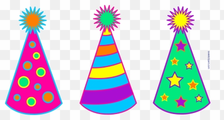 Birthday Hat Happy Party Hats - Clipart png