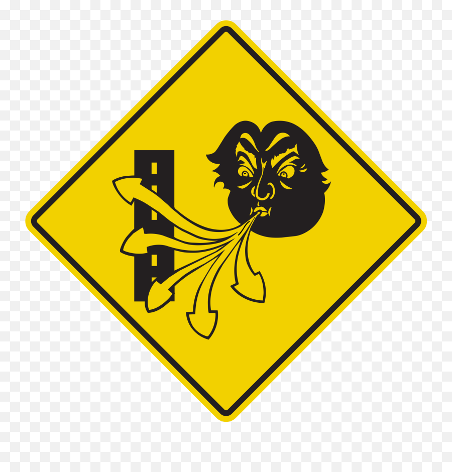 Filequebec Wind Signsvg - Wikimedia Commons Canadian Road Signs Png,Strong Wind Icon