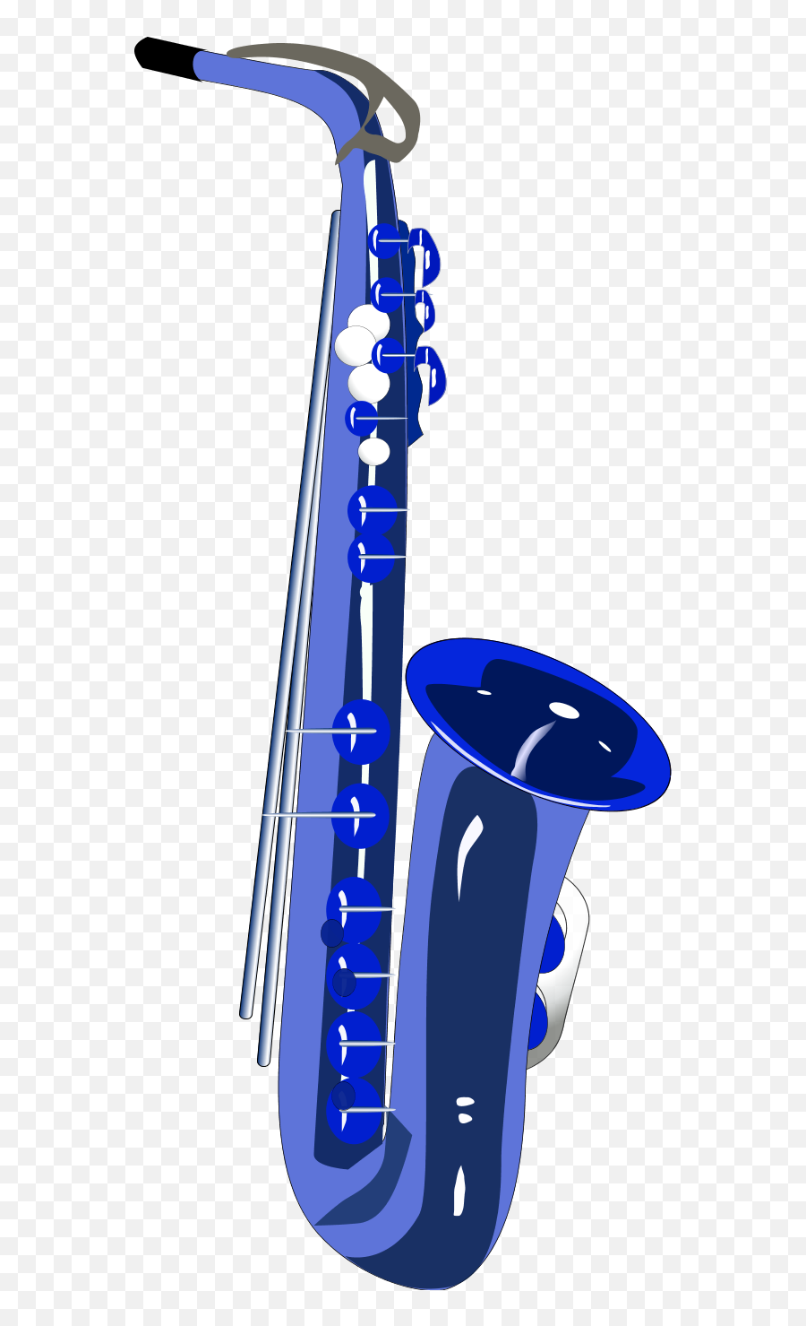 Download Hd Saxophone Clip Art Clipart Fans - Blue Saxophone Cartoon Png,Saxophone Transparent Background